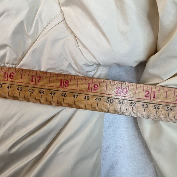 Woolrich Womens Insulated Quilted Shirt Jacket S Water Resistant Beige New Tags - Picture 13 of 14